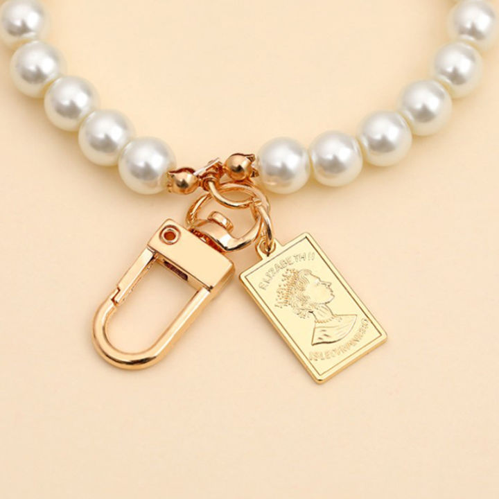 Vintage%20Korean%20Fashion%20Pearl%20Keychain%20Women%20Girl%20Gold%20Metal%20Chain%20Key%20Ring%20-%20Image%205