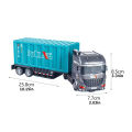 Inertial container truck container toy truck boy fence truck sanitation truck children big loading and unloading truck transport.