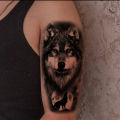 Waterproof Temporary Tattoos for Men Women Animal Lion Tiger Bear Tattoo Stickers Wolf Crown Body Art Arm Fake Tatoo. 