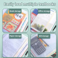 Zipper Mesh Bags A4/A5 Plastic Zipper Bags For Organizing Zipper Mesh Bags Waterproof Clear Travel Bags Office Supplies Document. 