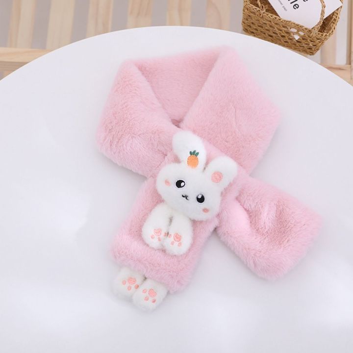 Boys%20Girls%20Winter%20Scarfs%20Thick%20Plush%20Cross%20Children's%20Scarf%20Baby%20Bib%20Cute%20Cartoon%20Rabbit%20Faux%20Fur%20Neck%20Protection%20Warm%20Shawl%20-%20Image%207