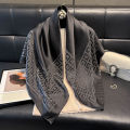 2025 Latest Spring and Autumn Women's Fashion Hijab Silky Muslim Square Sun Protection Shawl Luxury Brand Soft Female Scarf.
