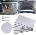10mm Thick Aluminum Fiber Muffler Cotton Car Auto Fender Heat Sound Deadener Insulation Mat Sound Proofing Mat Pad 20X500cm.