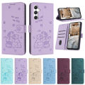 Leather Cat Phone Wallet Case Book For Samsung Galaxy A05s A15 A35 A55 A14 A24 A34 A54 A13 A23 A33 A53 A12 A22 A32 A52 A51 Cover. 