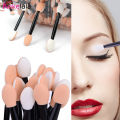 100Pcs/ Bag Small Portable Eyeshadow Applicators In Bulk Double Sponge Eye Shadow Brush Makeup Mini Tools Wholesale. 