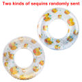 1 Pc Duck Pattern Inflatable Swim Ring, Pool Float, Water Sports Float Ring for Lake, Pool and Beach Party Floating Fun.