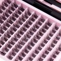 DIY Lash Extension Kit, Lash Clusters With Waterproof Strong Hold Lash Bond And Seal And Eyelash Tweezers Lash Cluster Kit. 