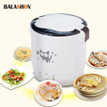 Electric Mini Rice Cooker Portable MultiCooker Household Rice Cookers 12V 24V 220V Pot Cooking Machine Pans For Car Truck Home.