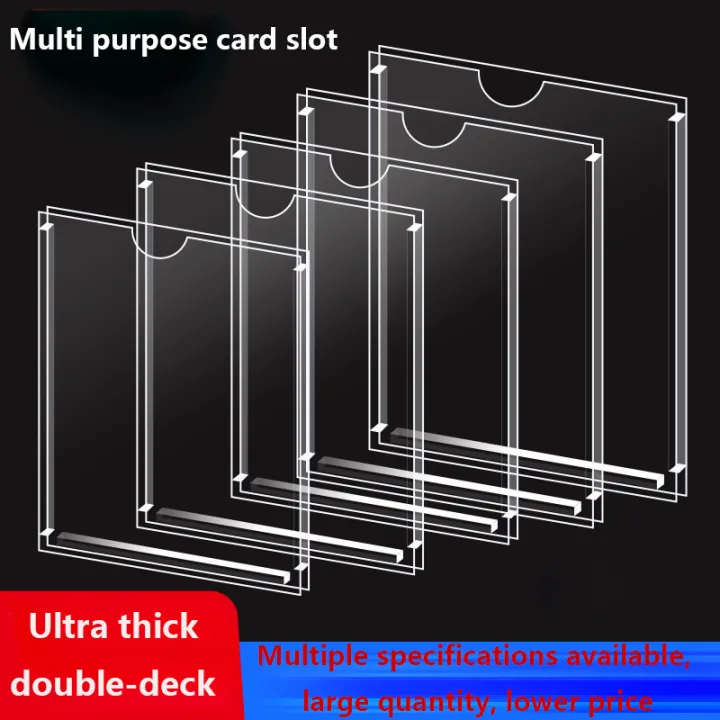 Call Signs Rack 2 A4 A5 A6 acrylic card slot wall mounted sign racks made of ...