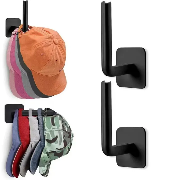 Baseball Cap Hat Rack for Wall Cap Hanger Storage No Drilling Hat ...