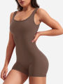 2024 Summer New Women's Yoga One Piece One Piece Vest Sleeveless One Piece Sports Shorts Fitness Sports One Piece. 