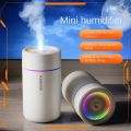Car Air Humidifier 280ML Large Fog Volume Colorful Light Silent Aroma Diffuser Essential Oils Aromatherapy for Home Bedroom. 