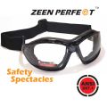 Motorcycle Sunglasses ZEEN PERFECT passes ANSI Z87.1 USA Standard, UV400 Protection with soft elastic strap. 