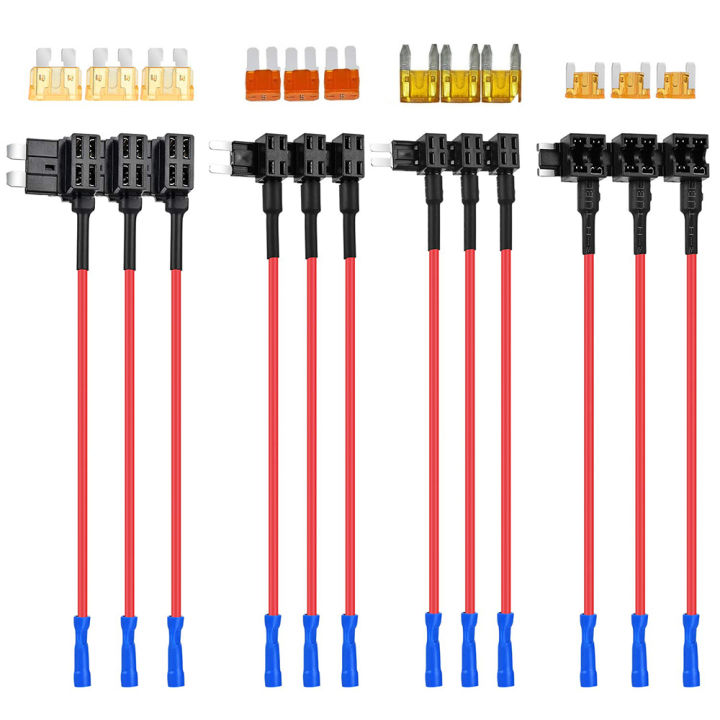 thumbnail image 2 of 100 Pack ATC Fuse Tap Adapters - .250 Male Spade Fuse Leg Clip-Ons FT3-100PK 2 of 5