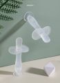 Full Silicone Baby Hand Toothbrush Grinding Device Teeth Grinding Stick with Suction Cup / Teether CN -1pcs. 