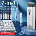 7 in 1 Computer Keyboard Cleaner Brush Kit Earphone Cleaning Pen For Headset Keyboard Cleaning Tools Cleaner Keycap Puller Kit.