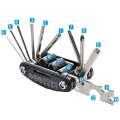 16 in 1 Mountain Bike Portable Socket Multipurpose Wrench Bicycle Multi Tool Screwdriver Motorcycle Bicycle Repair Tools. 