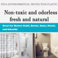 Bathroom Shower Curtains Waterproof Bath Curtain PEVA Modern Geometric Plaid Pattern Farmhouse Household Decoration Translucent. 