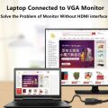 Adapter HDMI-compatible to VGA With Audio Cable Converter HD1080P for PC Laptop to HDTV Projector HDMI-compatible to VGA Adapter. 