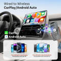 Skilldrive 2026 2 in 1 Mini Wireless CarPlay Adapter 2 Phones One-Tap Switch Android Auto AI Smart Box for Wired CarPlay Car.