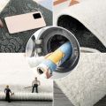 VIKAMA Creative Tomato Plush Carpet Absorbency Non-Slip Bathroom Floor Mat Bedroom Bed Side Carpet Home Decoration.