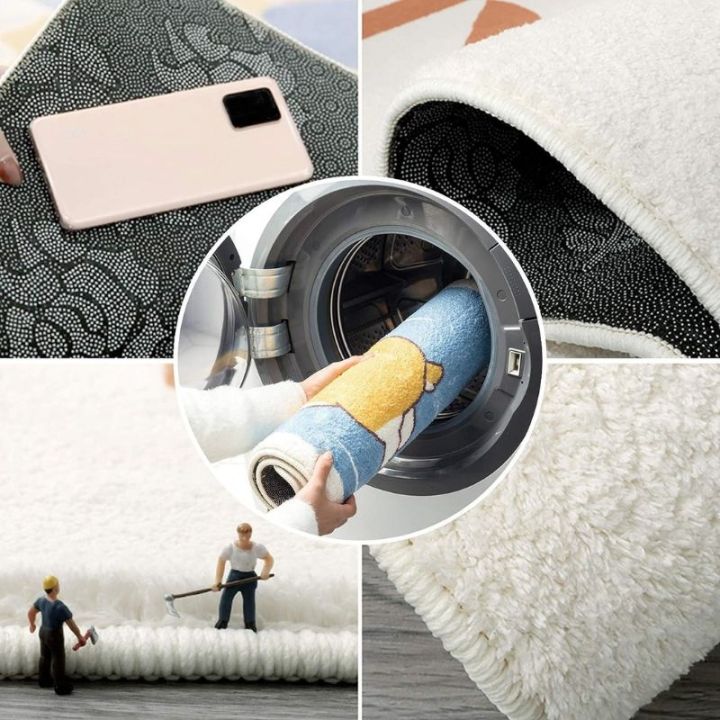 VIKAMA%20Creative%20Tomato%20Plush%20Carpet%20Absorbency%20Non-Slip%20Bathroom%20Floor%20Mat%20Bedroom%20Bed%20Side%20Carpet%20Home%20Decoration%20-%20Image%206