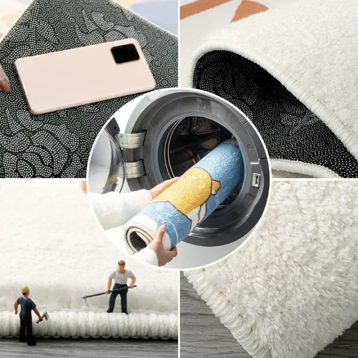 VIKAMA%20Creative%20Tomato%20Plush%20Carpet%20Absorbency%20Non-Slip%20Bathroom%20Floor%20Mat%20Bedroom%20Bed%20Side%20Carpet%20Home%20Decoration%20-%20Image%206