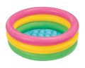 Intex Inflatable 3 Layer Orginal 58''*13'' Kids Rainbow Colors Swimming/Bathing Pool  With Air Pump. 