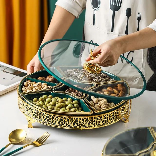 Dary Fruit Tray New Arrival try . Dry Fruit Plate Ceramic 7 part Dry ...