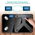Personal Weighing Scale BMI Body Digital Bathroom Scale LED iOS and Android Lifetime Free App. 