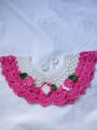1 piece Kushikatar gola kushikatar baby neck for any size made by Noytar best for summer baby girls Handmade Fashionable cute Crochet Baby Neck Design dress for girls 1 peices white and Green Colour Kushikatar jamar gola crochet babykushikatar jamar gola. 