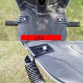 2pcs Foldable Metal Motorcycle Foot Pegs - Comfortable Street Cruise Pedals for Enhanced Riding Experience. 