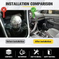 Universal Auto 13cm 18cm Length Manual Car Gear Shift Knob Aluminum Gear Shift Knob Racing Car Shift Gear Knob With 3 Adapters.