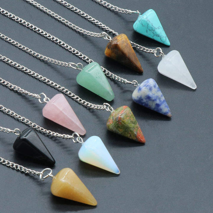 Natural%20Stone%20Quartz%20Agates%20Pendant%20Reiki%20Healing%20Cone%20Amethyst%20Charm%20Pendulum%20Pendants%20For%20Divination%20Dowsing%20Reiki%20Crystals%20-%20Image%203