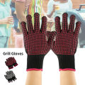 New BBQ Gloves High Temperature Resistance Oven Mitts 500 800 Degrees Fireproof Barbecue Heat Insulation Microwave Oven Gloves. 