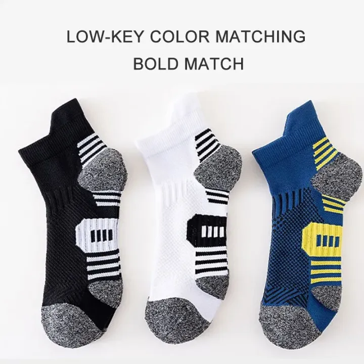 9/5/3/1%20Pairs%20Men's%20Sport%20Socks%20Breathable%20Outdoor%20Running%20Basketball%20Socks%20Cotton%20Training%20Short%20Tube%20Socks%20For%20Men%20-%20Image%206