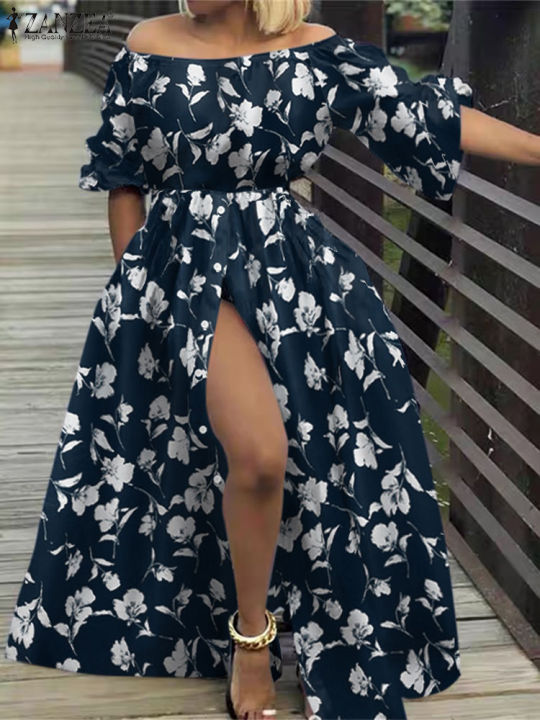 Plus%20Size%205XL%20ZANZEA%20Summer%20Women%20Off%20Shoulder%20Sundress%202025%20Bohemian%20Floral%20Printed%20Maxi%20Dresses%20Casual%20Holiday%20Long%20Vestidos%20-%20Image%204