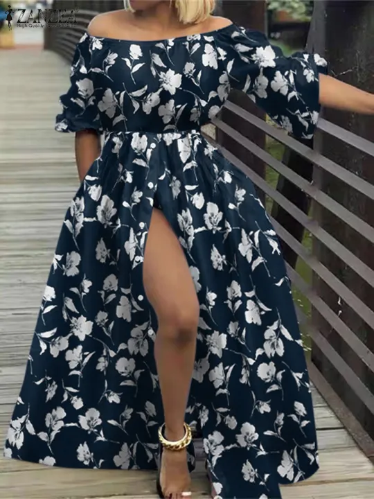 Plus%20Size%205XL%20ZANZEA%20Summer%20Women%20Off%20Shoulder%20Sundress%202025%20Bohemian%20Floral%20Printed%20Maxi%20Dresses%20Casual%20Holiday%20Long%20Vestidos%20-%20Image%204