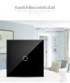 EU Touch Switch AC100-240V Led backlight Panel Tempered Crystal Glass wall Light sensory Switches 1/2/3 Gang Interruttore.