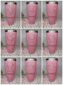 Qcool high quality silver edge laser work glass Rambler 30oz. 
