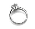 Luxury 925 Sterling Silver Classic Ring for Women Six claw jewelry simple 70ct diamond ring imitation diamond women's ring.