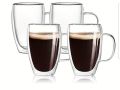 450ml Double Wall Glass Coffee Mug,Double wall insulated Glass Mug Borosilicate Glass Mug. 
