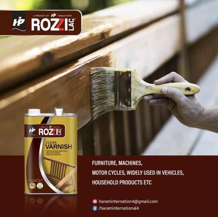 Clear Gloss Varnish For Wood And Metal Extra Strength with Glossy Finish