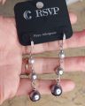 Charming Charlie Sterling Silver Earrings,  Clip-On Earrings, Stone Earrings, Formal and Casual Earrings, Fancy and Elegent Amazon Jewellery. 