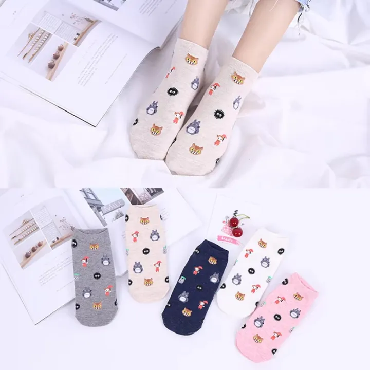 5%20Pairs%20Anime%20Cartoon%20Socks%20Cosplay%20Cute%20Animal%20Invisible%20Boat%20Socks%20Anime%20Pattern%20Ladies%20Socks%20-%20Image%203