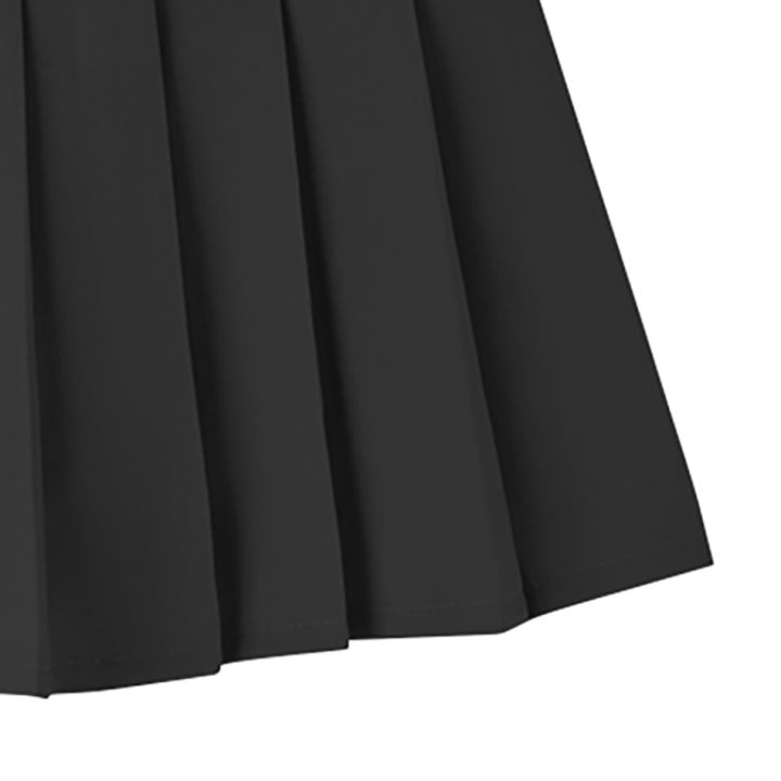 Teen%20Girl%20Summer%20Dress%20Kids%20Fashion%20Solid%20Color%20Pleated%20High%20Waist%20A-Line%20Skirt%20Children%20Casual%20Elastic%20Waist%20Mini%20Skirt%20Bottoms%20-%20Image%205