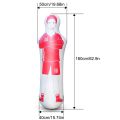 160cm PVC Adult Inflatable Football Training Goalkeeper Soccer Training Dummy Goalkeeper for Kids Standing Boxing Bag Tumbler.