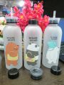Panda Transparent Water Bottles With Straw Large Capacity Drinking Utensils 1000ml.