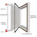 2024 Insect Magnetic Window Screen Tulle Mesh Stealth Customize DIY Summer Mesh Curtain Removable Washable Anti Fly Mosquito Net. 