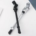 Bike Kick Stand Cycle Adjustable Alloy Foot Heavy Duty Prop Bicycle Mountains Sports Black Silver. 